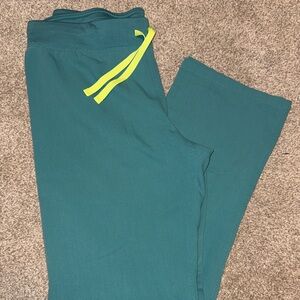 Figs Teal Medium Tall Livingston scrub pants